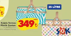 KULPLU TERMOS PİKNİK ÇANTASI 25 LİTRE